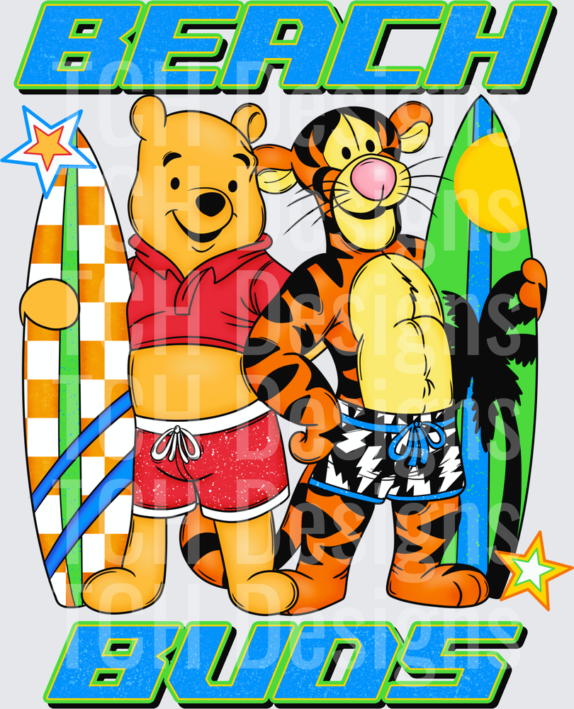 Beach buds Winnie the Pooh