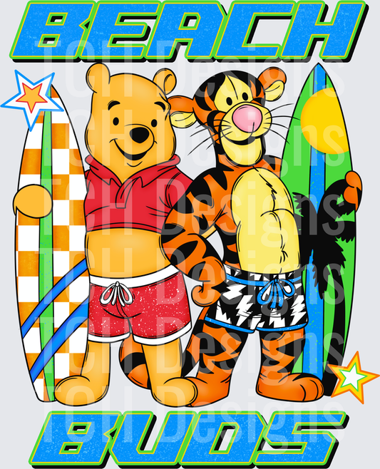 Beach buds Winnie the Pooh