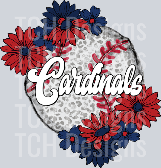 CardinalsFloralBaseball