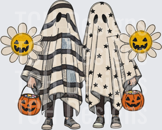 ghosties with sunflowers HWDS