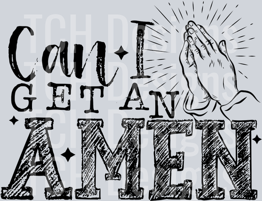 CAN I GET AN AMEN BLACK FONT