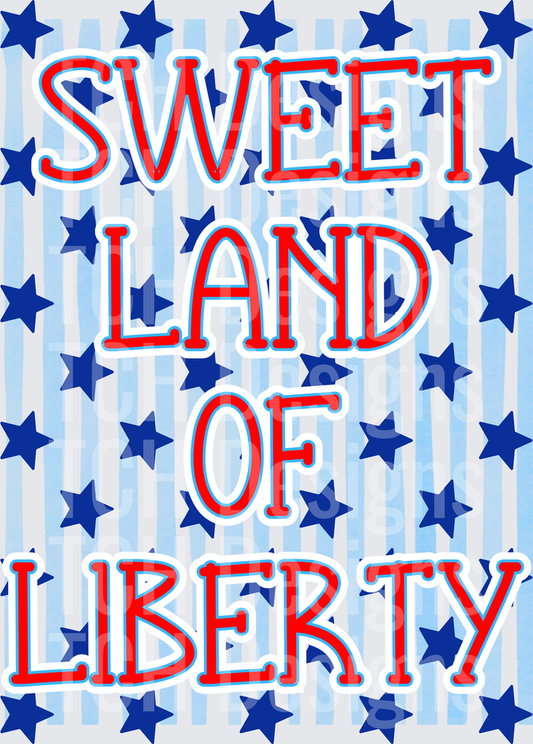 SWEET LAND OF LIBERTY BACK