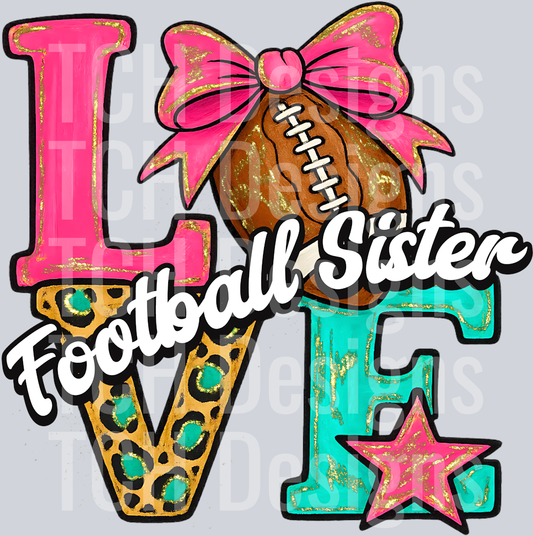 Love Football Sister HWDS