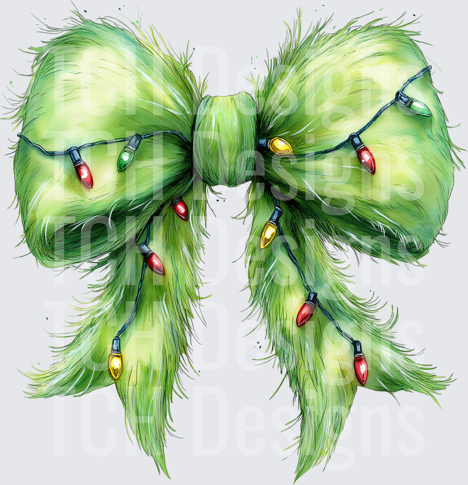 Grinch Bow