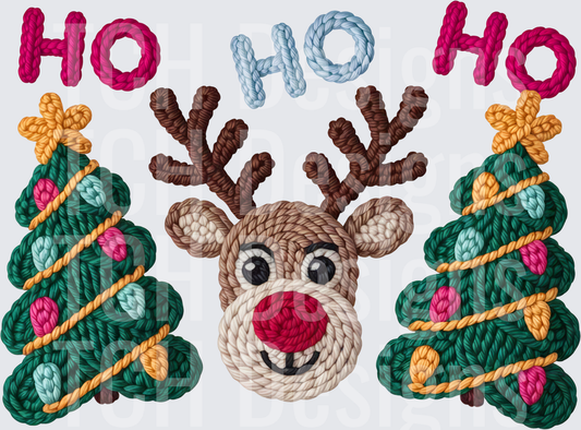 Crochet HoHoHo Reindeer