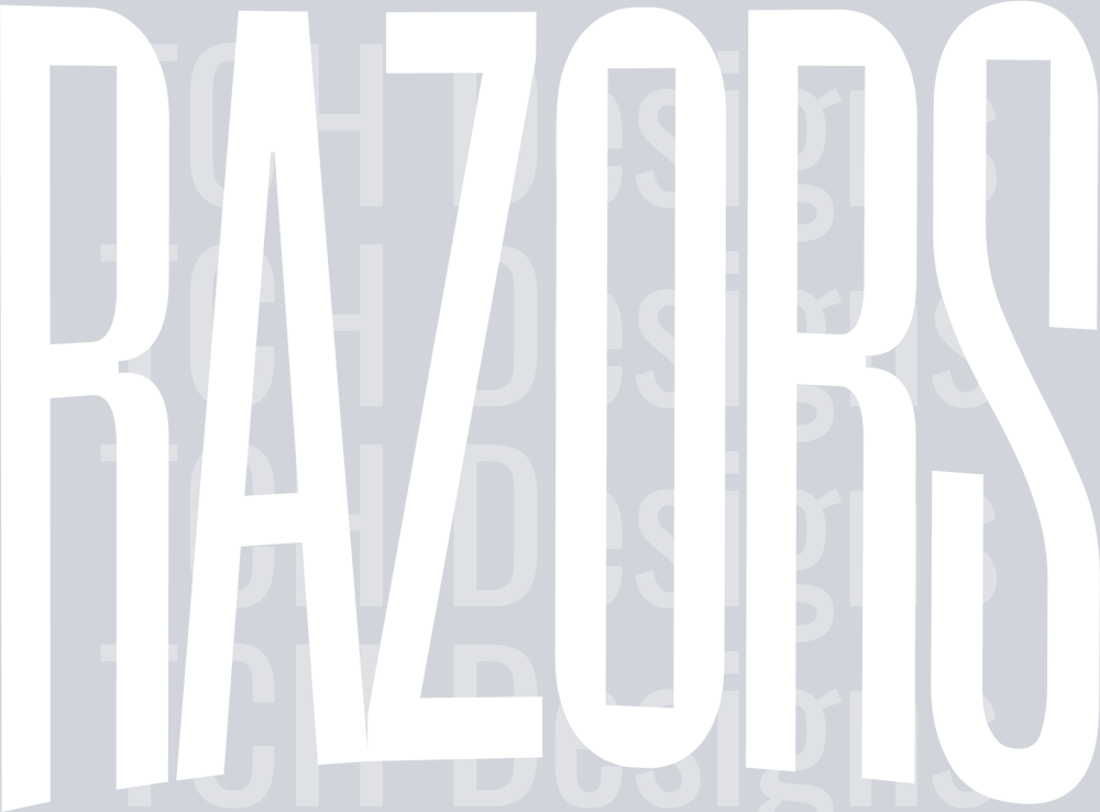 RAZORS OVERSIZED WHITE