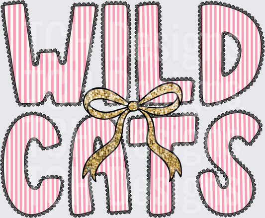 Wildcats Pink Mascot- CSG Designs