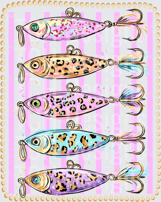 Lures leopard stripe frame
