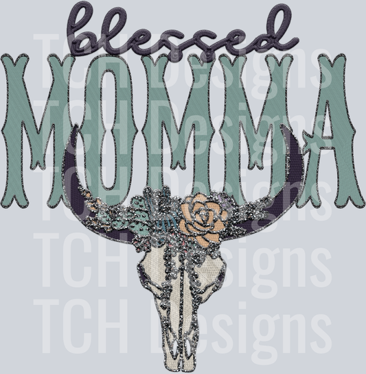 blessed blingy bull MOMMA HWDS