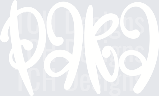 Bold Minimalist White Graphic Design on Clean Background