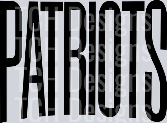 PATRIOTS OVERSIZED BLACK