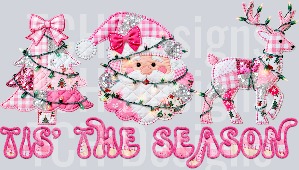 tis the season faux applique hwds