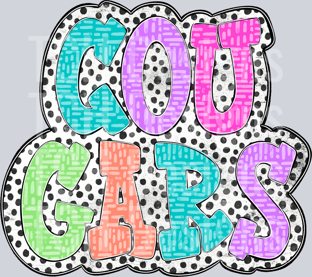 Cougars_Colorful_Dalmatian_Dots