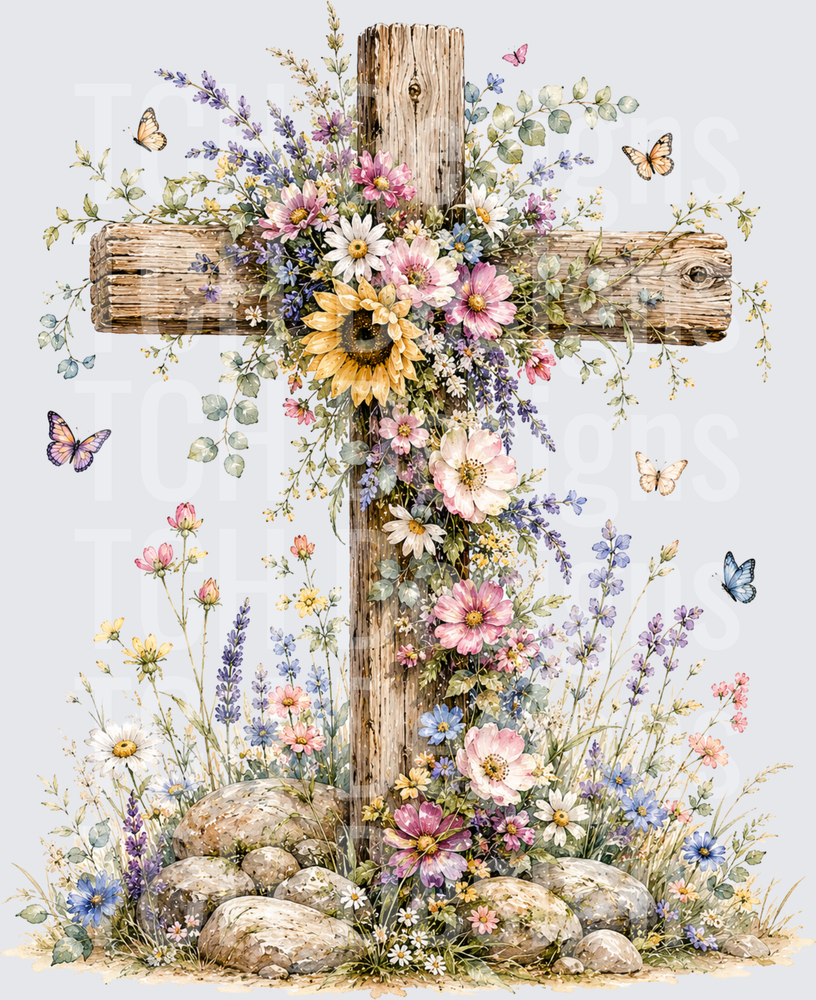 Floral Cross