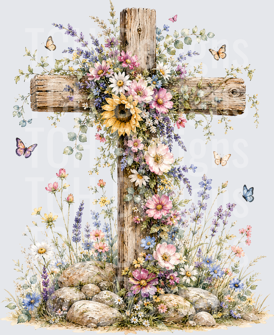 Floral Cross