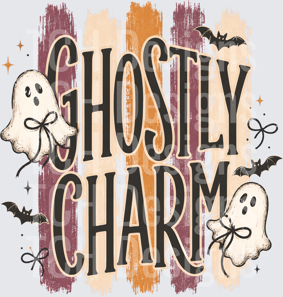 Striped Ghostly Charm