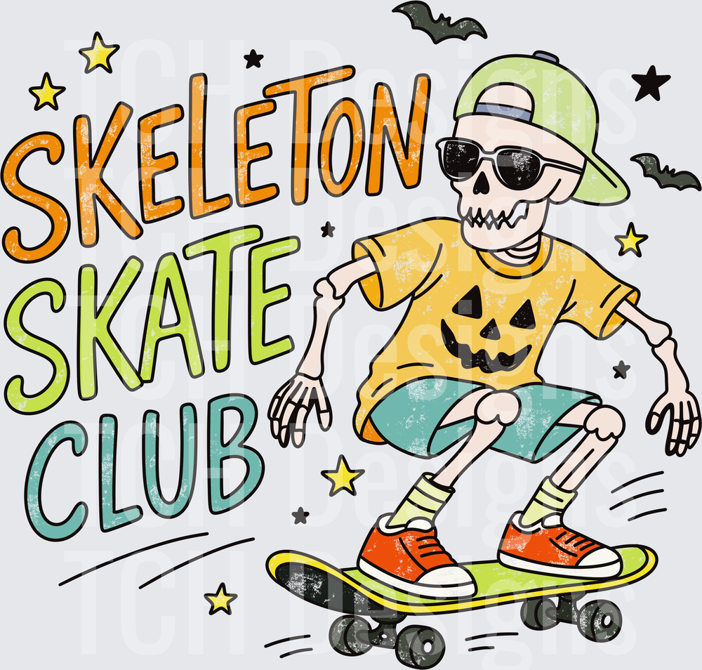 Skeleton skate club- CSG Designs