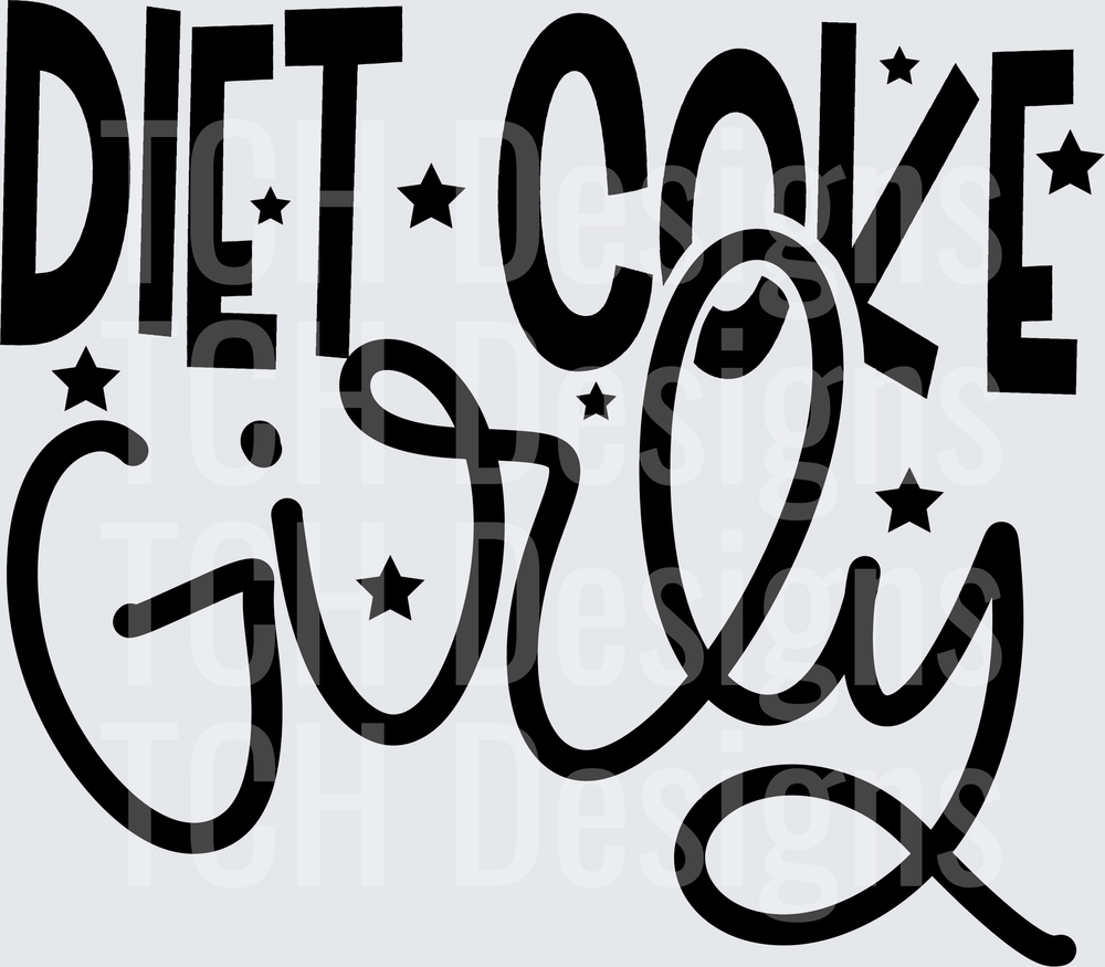 DIET COKE GIRLY STARS