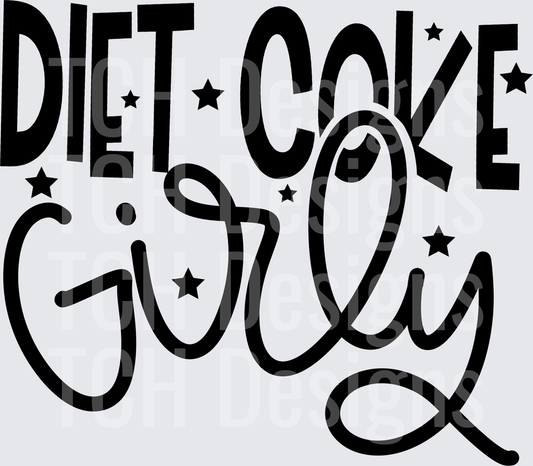 DIET COKE GIRLY STARS
