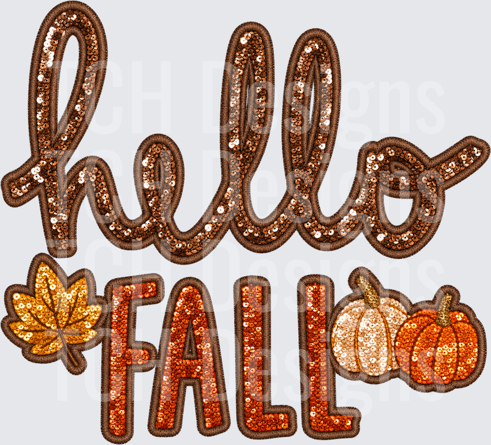 Hello Fall Sequin