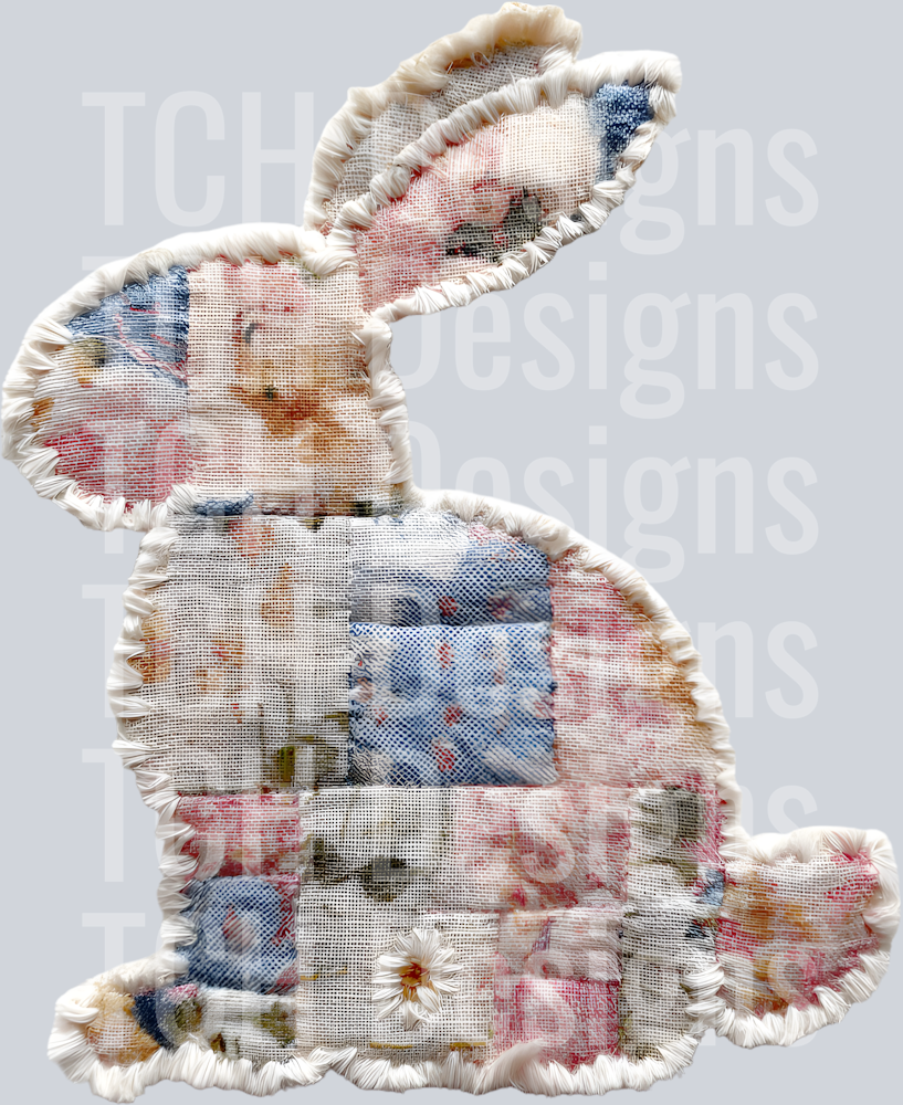 PATCH FAUX YARN EASTER BUNNY