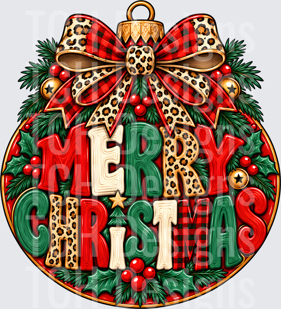 Leopard Merry Christmas