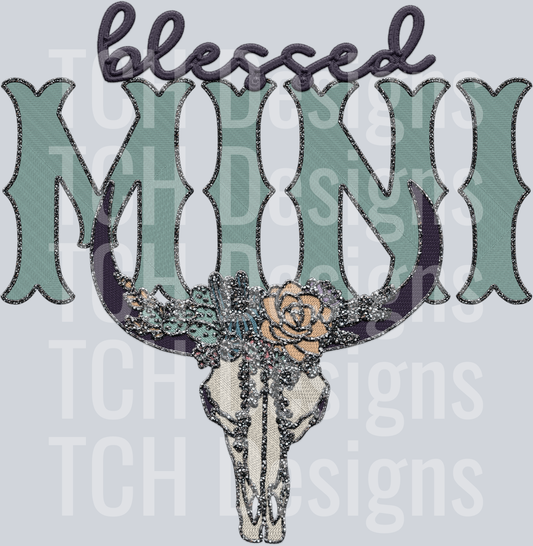 blessed blingy bull MINI HWDS