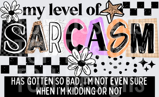 Level of Sarcasm Black