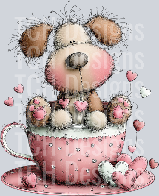 Whimsical Valentine Bunny Clipart (15)