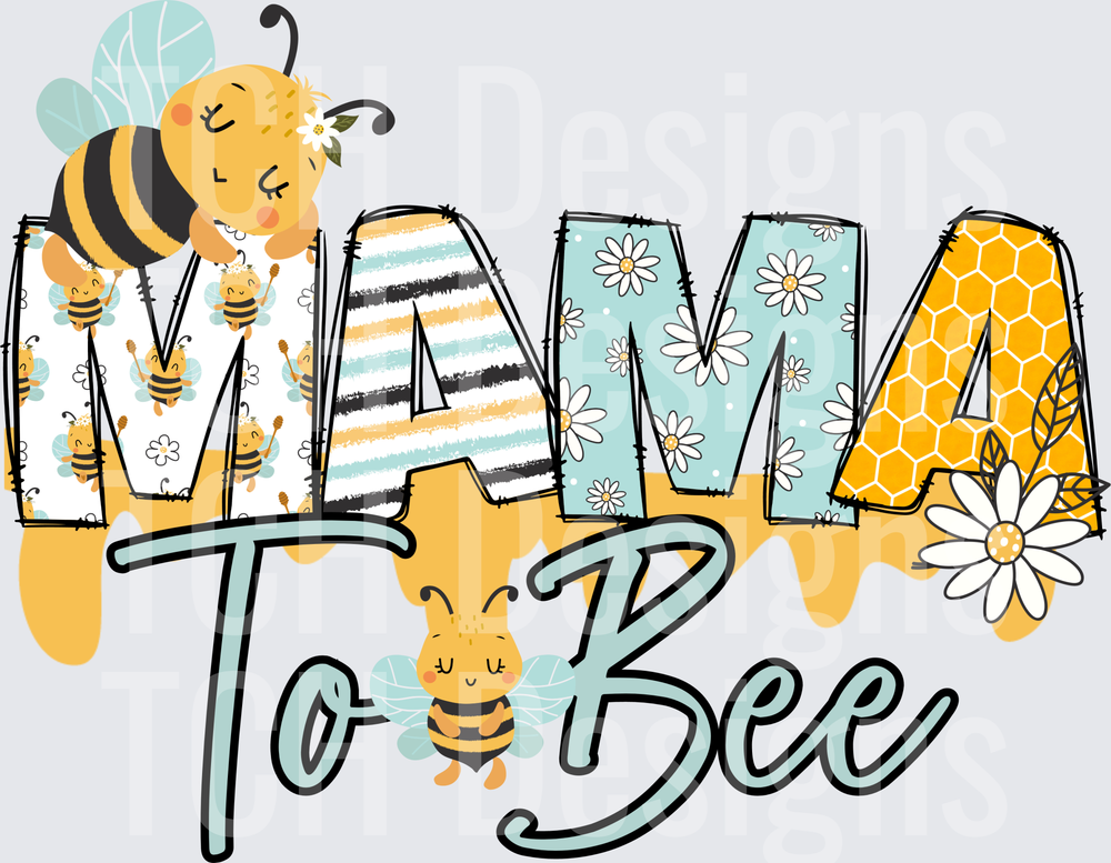 Mama To Bee Cute Bumble Bee Baby Shower Pregnancy Announcement