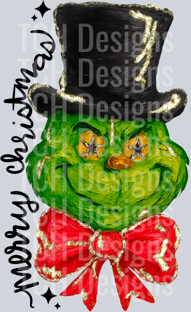 GRINCHYsnowman NOGLITTER