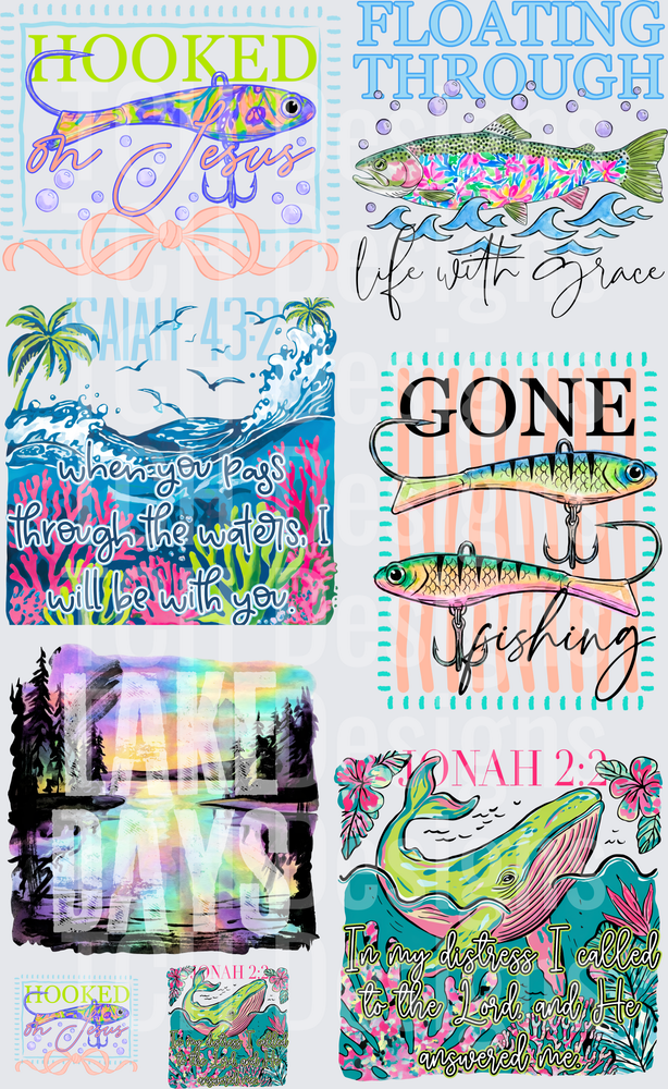 Christian Fishing Bundle with Biblical Scripture Quotes