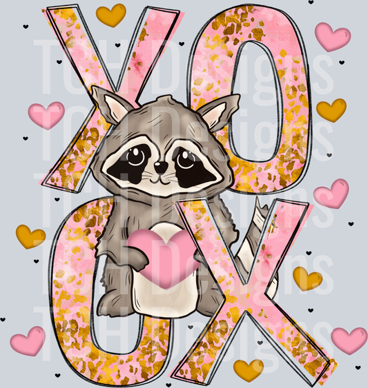 Valentine raccoon