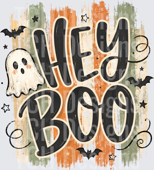 Striped Hey Boo