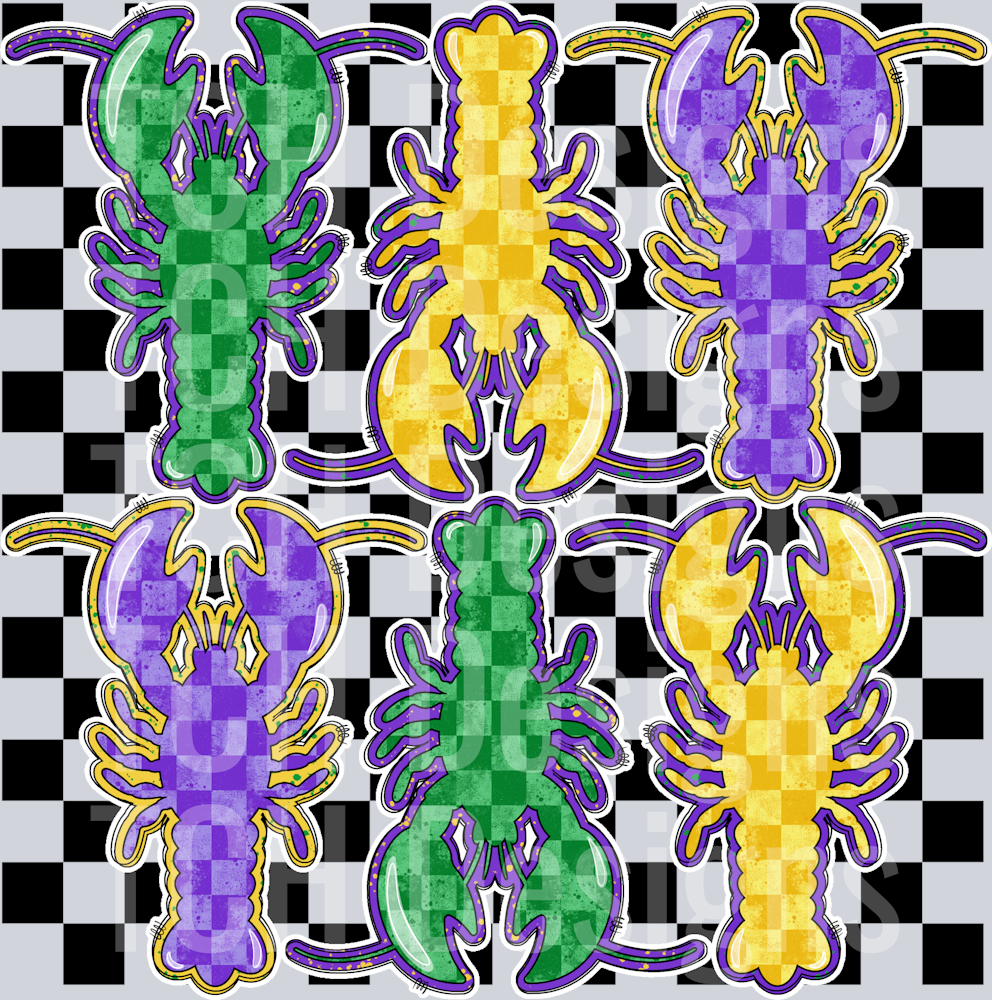 MardiGrasCrawfishCollage - Copy – TCH Designs