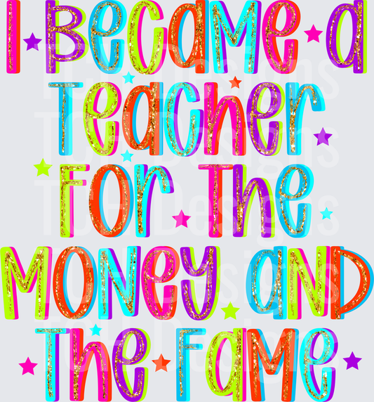 I BECAME A TEACHER