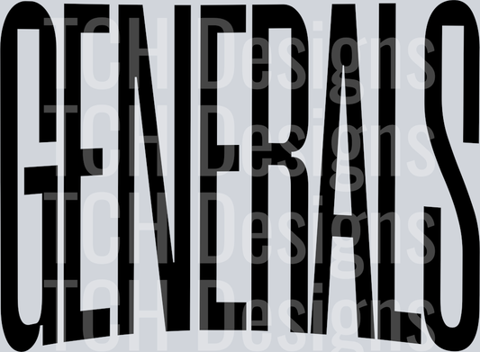 GENERALS OVERSIZED BLACK