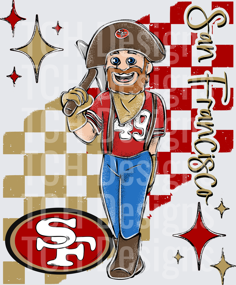 SF 49ers checkered