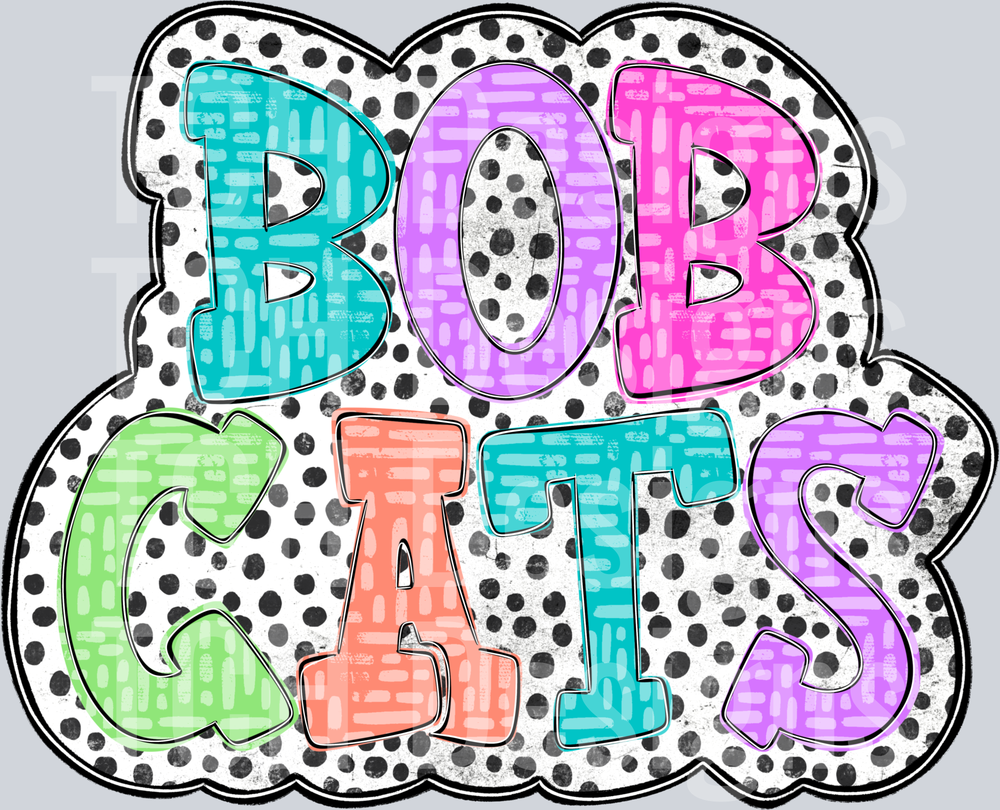 Bobcats_Colorful_Dalmatian_Dots