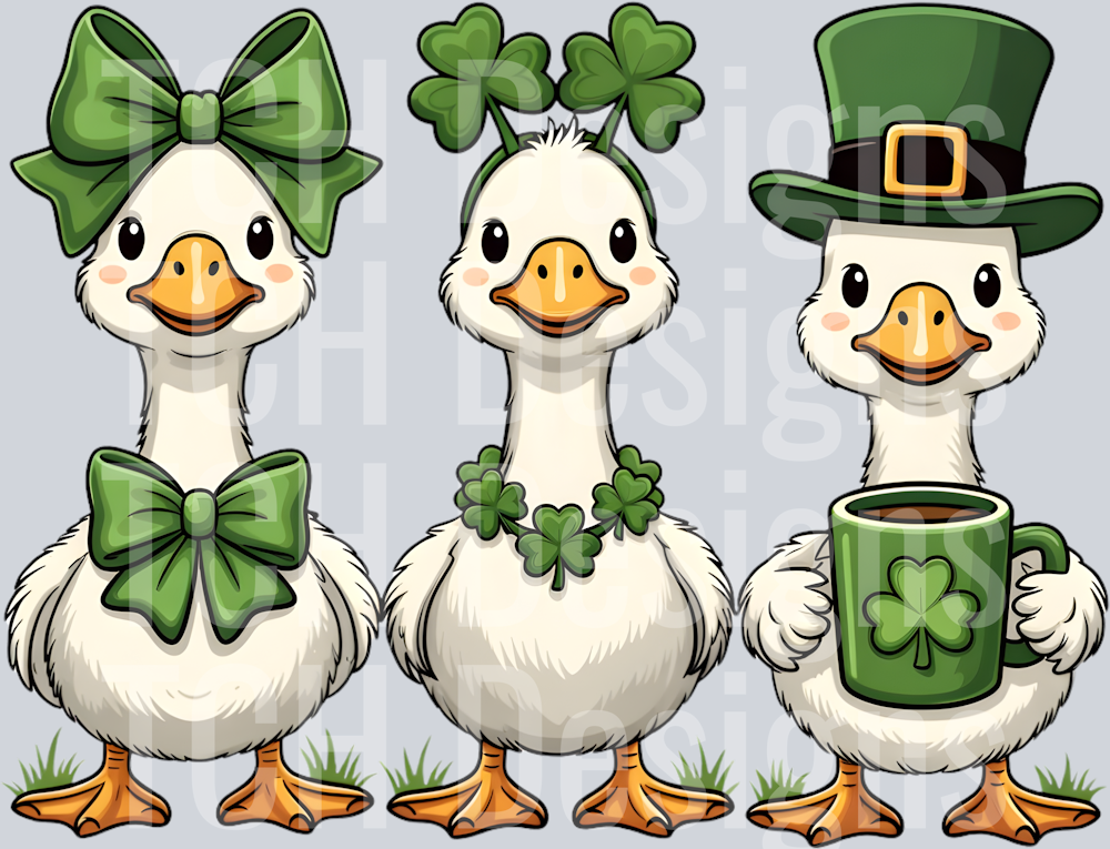 Funny St Patrick_s Day Silly Goose