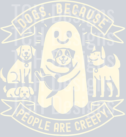 39 Dogs Because People Are Creepy Shirt Dog Lovers Halloween Men Women Kids T-Shirt
