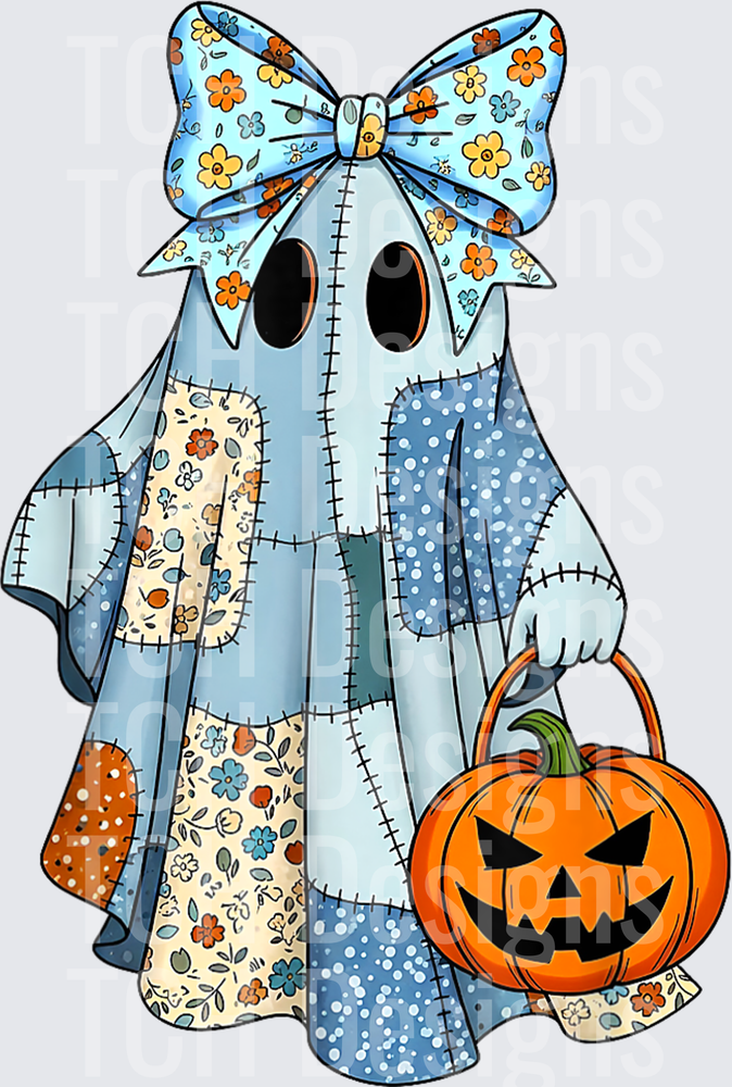 Denim Patchwork Ghost