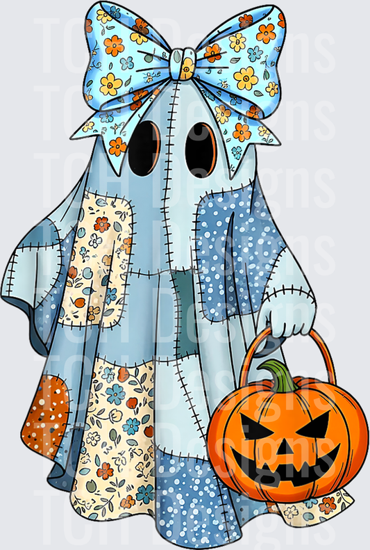 Denim Patchwork Ghost