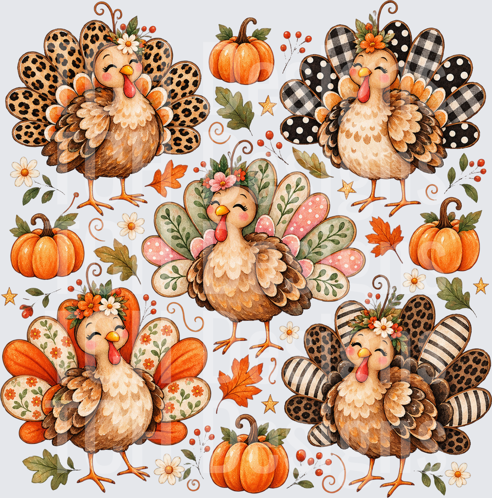 Leopard and Polkadot Turkeys