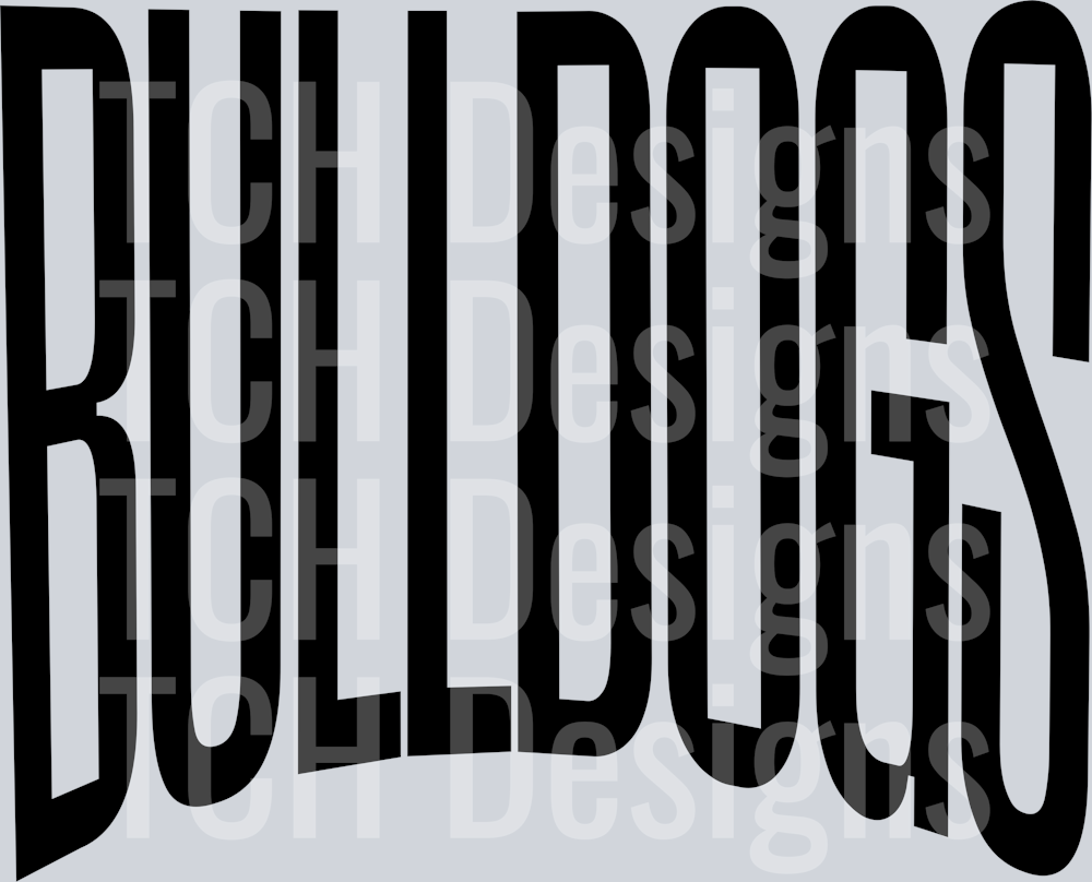 BULLDOGS OVERSIZED BLACK