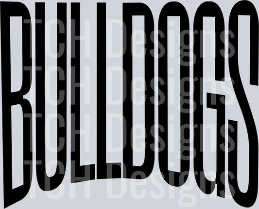 BULLDOGS OVERSIZED BLACK