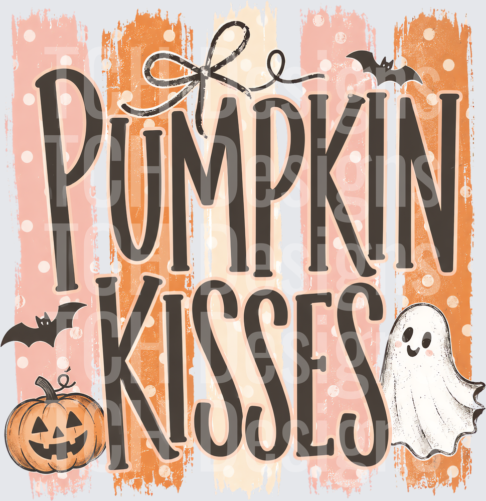 Polka Dot Pumpkin Kisses