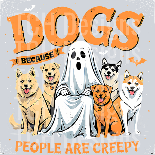14 Dogs Because People Are Creepy Funny Halloween Dog Lover T-Shirt