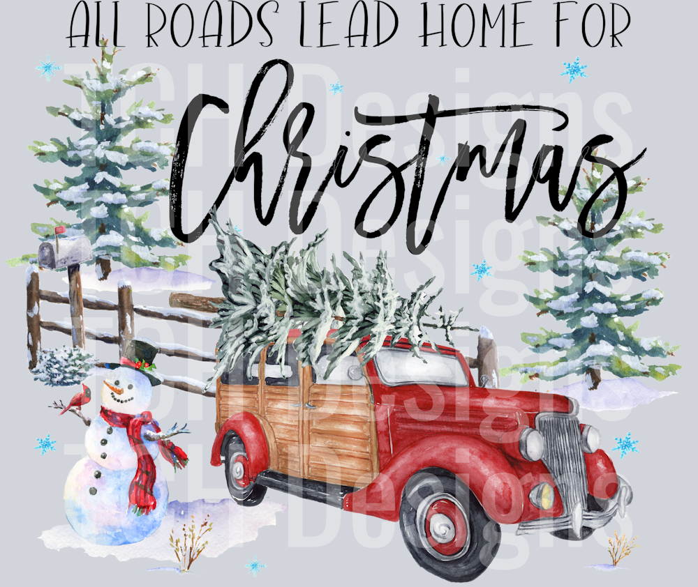 all roads lead home at Christmas version 2