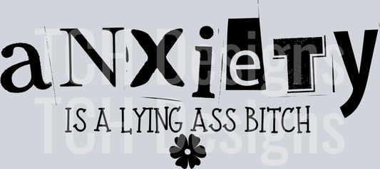 anxiety is a lying ass bitch HWDS